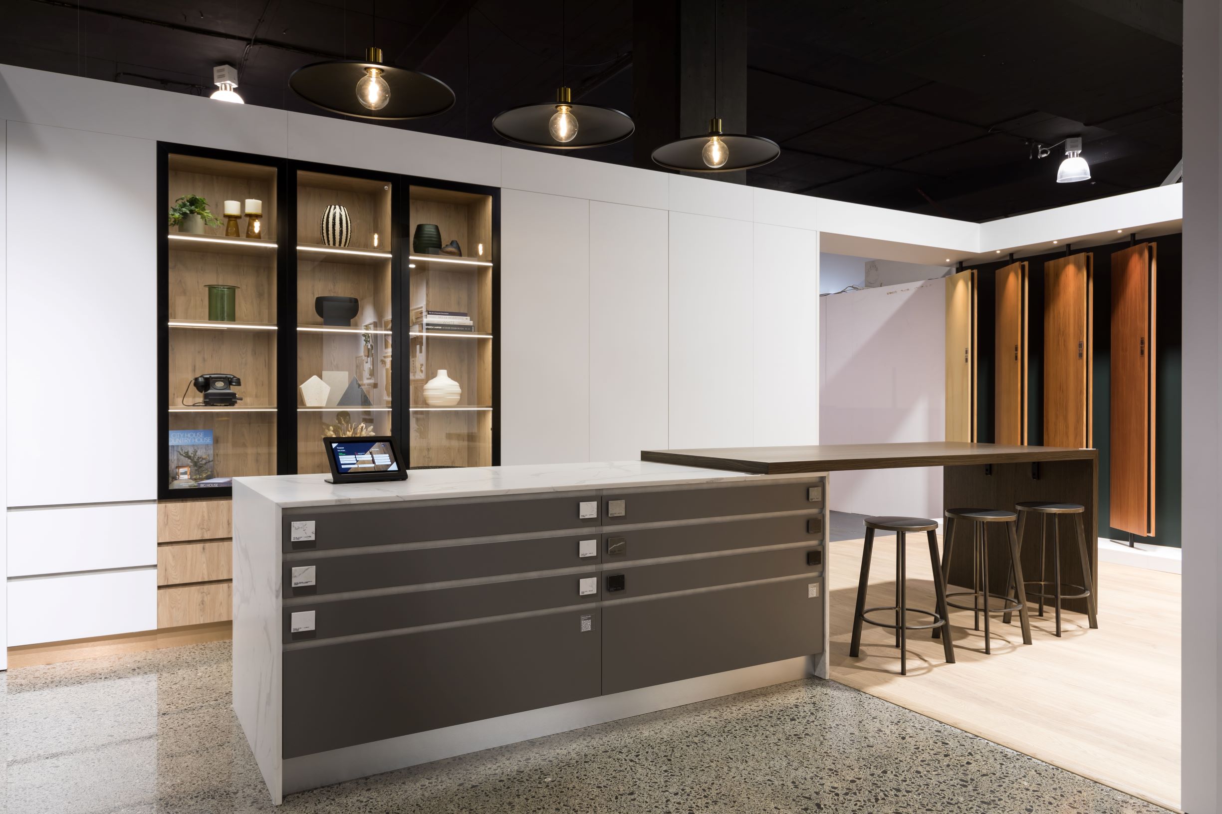 New Zealand Panels Group Showroom, Home Ideas Centre, Island And Cabinetry